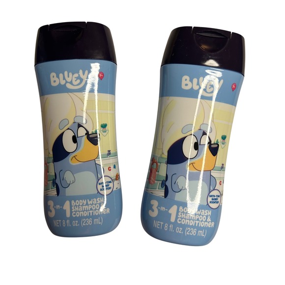 Bluey‎ 3-in-1 Kids Body Wash Shampoo Conditioner Berry Scented 8 fl oz - Picture 1 of 2